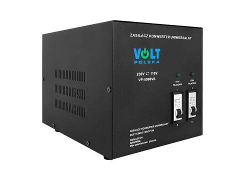 Įtampos keitiklis 220V → 110V 5000VA Soft Start Volt